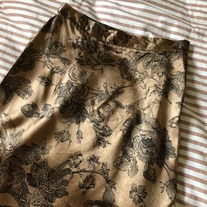 VINTAGE silk pencil skirt